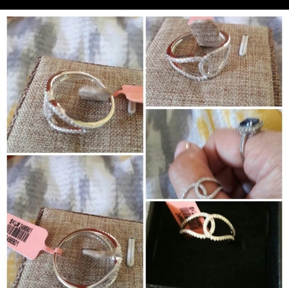 Sliver CZ eternity ring - Picture 2 of 4